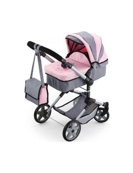 Carrinho para Bonecas Reig Pram Neo Pro Cinzento 57 cm