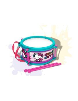 Tambor Hello Kitty Azul Cor de Rosa 16 cm