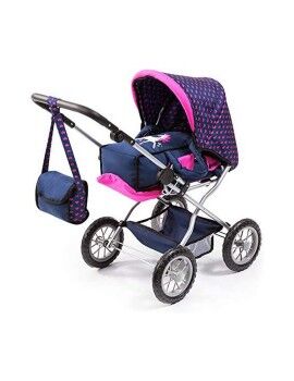 Carrito para Muñecas Reig Big Combi Azul Rosa