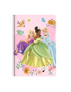 Libreta Disney Princess Magical Beige Rosa A4 80 Hojas