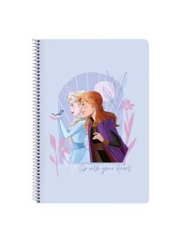 Caderno Frozen Believe Lilás A4 80 Folhas