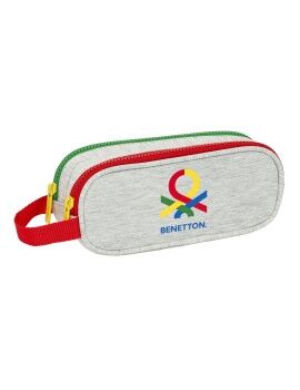 Portatodo Doble Benetton Pop Gris (21 x 8 x 6 cm)