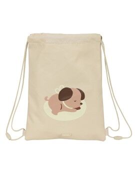 Bolsa Mochila con Cuerdas Safta Puppy Beige