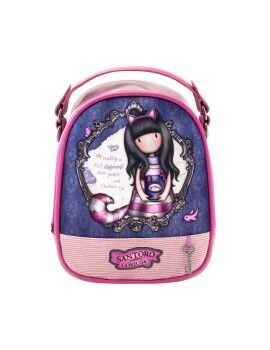 Mochila Gorjuss Cheshire cat Cor de Rosa Mini Roxo (18,8 x 22 x 10,2 cm)