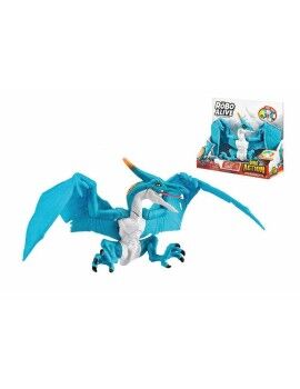 Dinosaurio Zuru Robo Alive: Dino Action Pterodactyl Celeste Figura Articulada