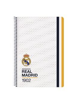 Libreta Real Madrid C.F. Blanco A4 80 Hojas