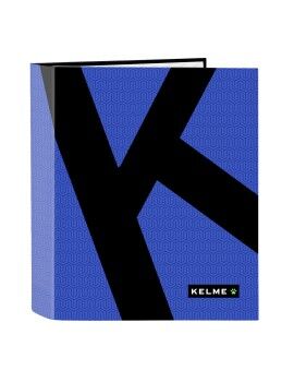 Carpeta de anillas Kelme Royal Azul Negro A4 27 x 33 x 6 cm