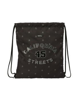 Bolsa Mochila con Cuerdas Safta California Negro 35 x 40 x 1 cm