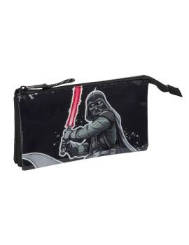 Portatodo Doble Star Wars The fighter Negro 22 x 12 x 3 cm