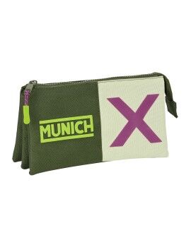 Malas para tudo triplas Munich Bright khaki Verde 22 x 12 x 3 cm