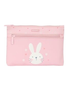 Bolsa Escolar Safta Bunny Coelho Cor de Rosa 23 x 16 x 3 cm