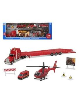 Playset Super Container Fire 39 x 14 cm Camião Porta-veículos