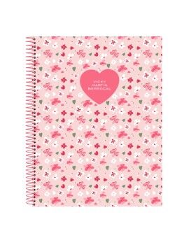 Caderno Vicky Martín Berrocal In bloom Cor de Rosa A4 120 Folhas