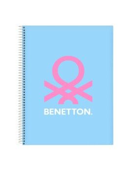 Libreta Benetton Spring Azul cielo A4 120 Hojas