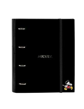 Carpeta de anillas Mickey Mouse Clubhouse Negro (27 x 32 x 3.5 cm)