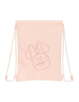 Bolsa Mochila con Cuerdas Minnie Mouse Rosa (26 x 34 x 1 cm)