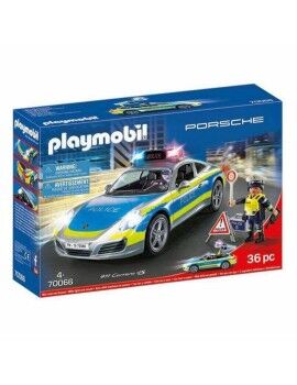 Playset Porsche 911 Carrera 4S Police Playmobil 70066 (36 pcs)