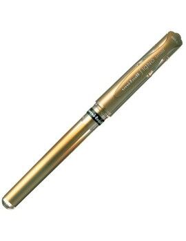 Esferográfica de tinta líquida Uni-Ball Signo Broad UM-153 W Dourado 0,6 mm (12 Peças)