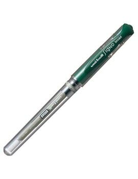 Esferográfica de tinta líquida Uni-Ball Signo Broad UM-153 W Verde 0,6 mm (12 Peças)