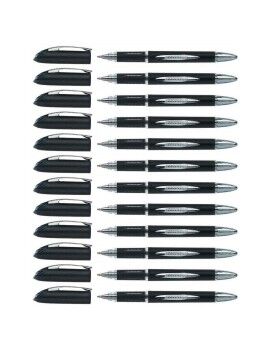 Boligrafo de tinta líquida Uni-Ball Rollerball Jestsream SX-210 Negro 1 mm (12 Piezas)