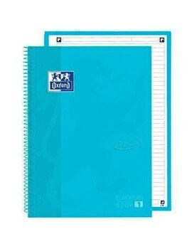 Caderno Oxford European Book School Azul Pastel A4 5 Peças