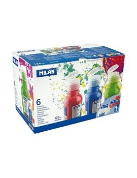 Têmperas Milan 125 ml Azul Branco Multicolor Quadro