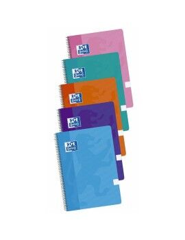 Cuaderno Oxford Multicolor Din A4 5 Piezas 80 Hojas