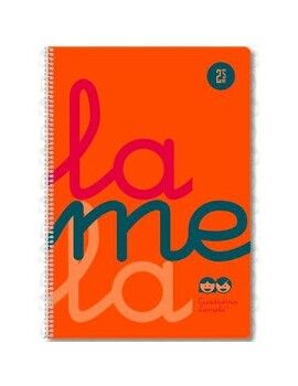 Caderno Lamela Fluor Laranja Din A4 5 Peças 80 Folhas