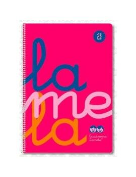 Caderno Lamela Fluor Cor de Rosa Din A4 5 Peças 80 Folhas