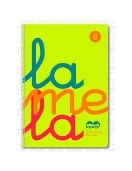 Caderno Lamela Fluor Amarelo Din A4 5 Peças 80 Folhas