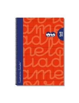 Caderno Lamela Vermelho Din...