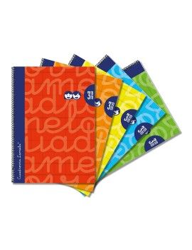 Caderno Lamela Multicolor Quarto 5 Peças 80 Folhas