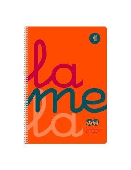 Caderno Lamela Laranja Din...