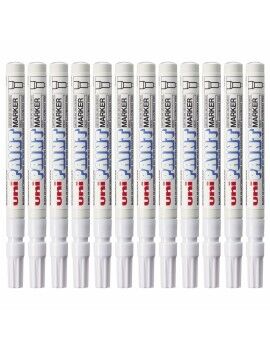 Rotulador permanente Uni-Ball Paint PX-21L Branco 12 Peças