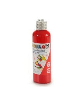 Pintura de Dedos 200 ml Laranja 12 Unidades