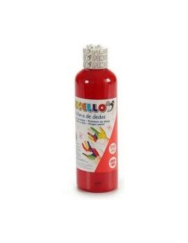 Pintura de Dedos 200 ml Rojo 12 Unidades