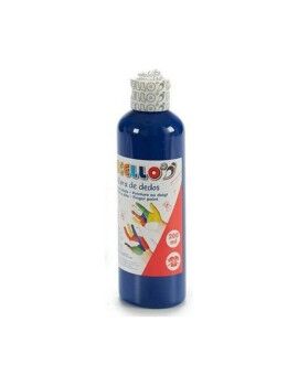 Pintura de Dedos 200 ml Azul 12 Unidades