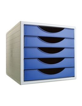 Arquivador modular Archivo 2000 ArchivoTec Serie 4000 5 gavetas Din A4 Azul 34 x 27 x 26 cm