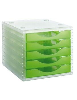 Archivador Modular Archivo 2000 ArchivoTec Serie 4000 5 cajones Din A4 Verde Claro 34 x 27 x 26 cm