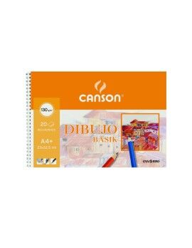 Bloco de desenho Canson Basik Liso Com caixa Microperfurado 130 g/m²