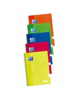 Libreta Oxford Write&Erase Multicolor Din A4 80 Hojas (5 Piezas)