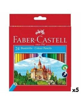 Lápices de colores Faber-Castell Multicolor (5 Unidades)