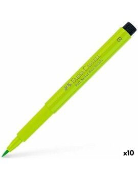 Rotuladores Faber-Castell Pitt Artist Verde Claro (10 Unidades)