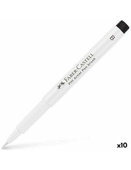 Rotuladores Faber-Castell Pitt Artist Blanco (10 Unidades)