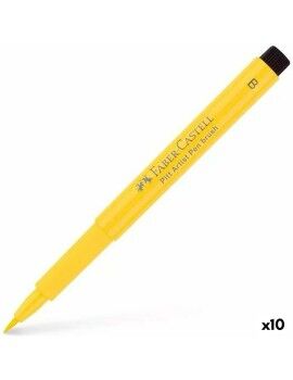 Rotuladores Faber-Castell Pitt Artist Cadmium Dark Amarelo (10 Unidades)