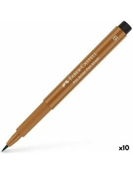 Rotuladores Faber-Castell Pitt Artist Castanho (10 Unidades)