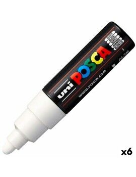 Rotuladores POSCA PC-7M Branco (6 Unidades)