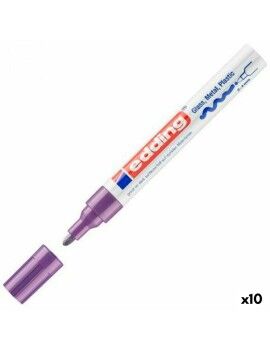 Rotulador permanente Edding 750 Violeta (10 Unidades)