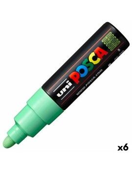 Rotuladores POSCA PC-7M Verde Claro (6 Unidades)