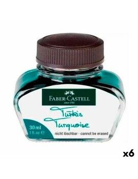 Tinteiro Faber-Castell Turquesa 6 Peças 30 ml